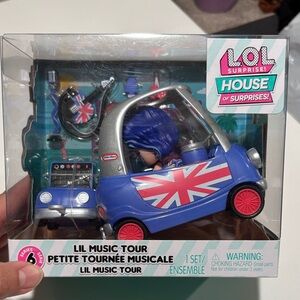L.O.L. Surprise! Lil Music Tour Car - Blue and Silver